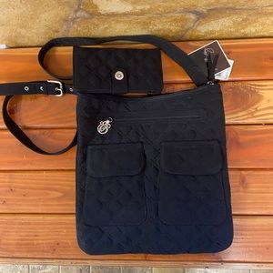 Hipster Black Vera Bradley with wallet